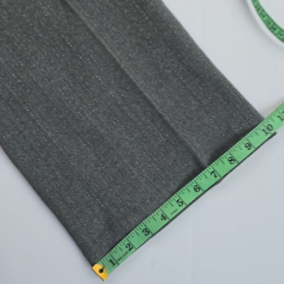 Coldwater Creek -1314 Natural Fit Bootcut Trousers Grey Herringbone Metallic 14 - Picture 8 of 8